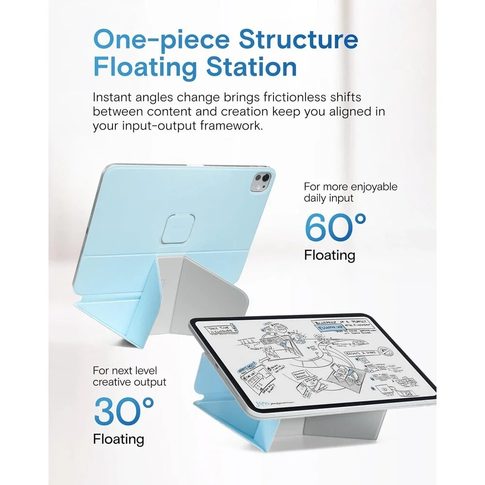 MOFT iPad Pro 11 Case M5 M4 2025 2024 Folio Stand Soothing Mist Misty Cove